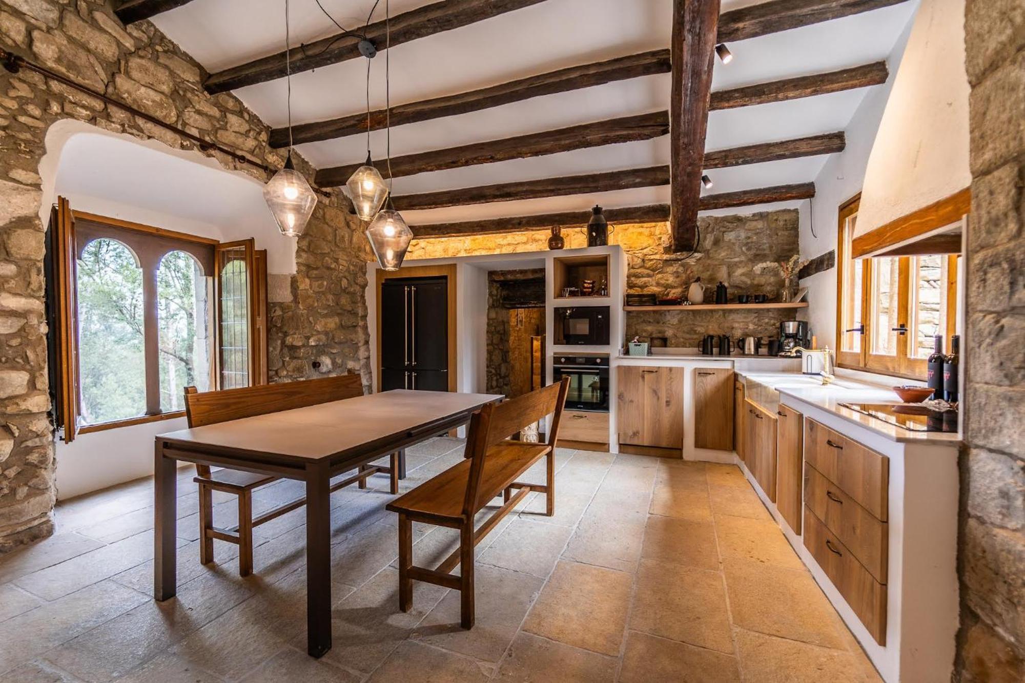 Villa Castell In Girona à Sant Miquel de Campmajor Extérieur photo